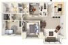 The Livingston Floor Plan The Livingston Floor Plan| Residences at Manchester Place
